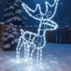 Светещ LED Коледен Елен