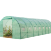 Тунелна Оранжерия 8×3×2м с 2 врати и с 16 прозореца